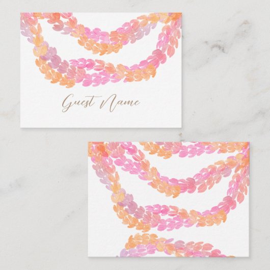 Pikake Wedding Plaatskaartje (Voorkant / Achterkant)