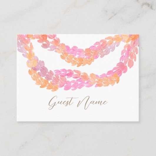 Pikake Wedding Plaatskaartje (Voorkant)