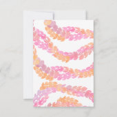 Pikake Wedding RSVP Kaartje (Achterkant)