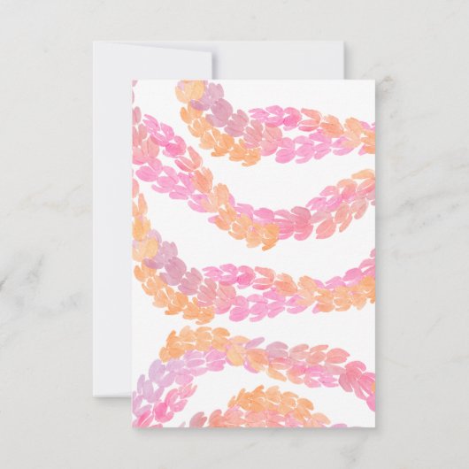 Pikake Wedding RSVP Kaartje (Achterkant)