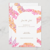 Pikake Wedding Sla de datum op Kaart (Voorkant / Achterkant)