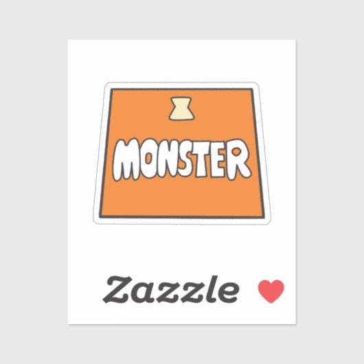 Pikamee Kostuum, Monster  Sticker (Vel)