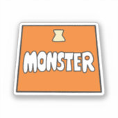 Pikamee Kostuum, Monster  Sticker (Voorkant)