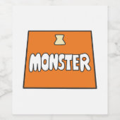 Pikamee Kostuum, Monster  Wijn Etiket (Enkel label)