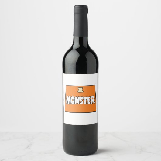 Pikamee Kostuum, Monster  Wijn Etiket (Voorkant)