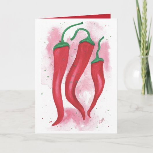 Pikante pepers bedankkaart (Voorkant)