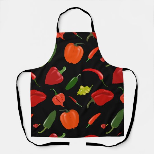 Pikante pepers schort (Voorkant)