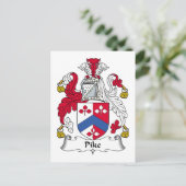 Pike Family Crest Briefkaart (Staand voorkant)