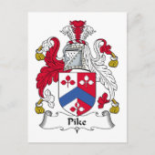 Pike Family Crest Briefkaart (Voorkant)