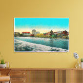Pike Front en Long Beach, Californië Canvas Afdruk (Insitu (Woonkamer))