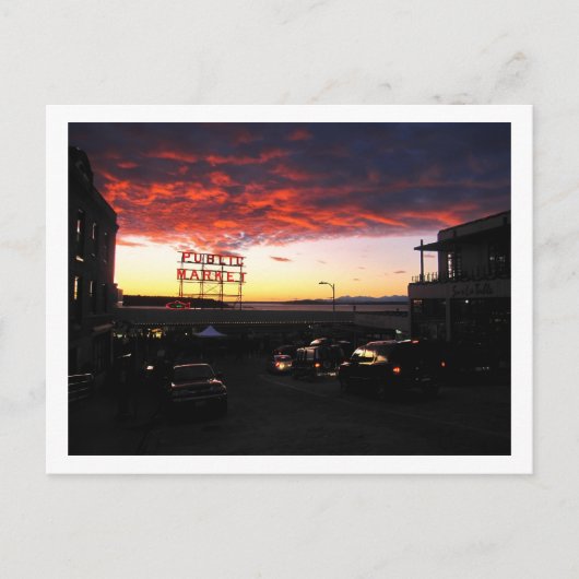 Pike Market, Seattle Briefkaart (Voorkant)