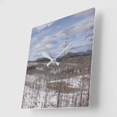 Pike National Forest Clock Vierkante Klok (Hoek)