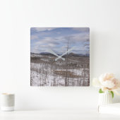 Pike National Forest Clock Vierkante Klok (Huis)