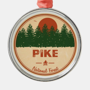 Pike National Forest Metalen Ornament