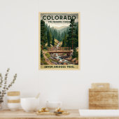 Pike National Forest - Seven Bridges Trail V01 Poster (Keuken)