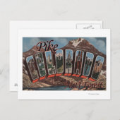 Pike Nat'l Forest, Colorado - Large Letter Scene Briefkaart (Voorkant / Achterkant)