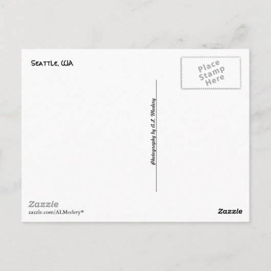 Pike Place Collage Briefkaart (Achterkant)