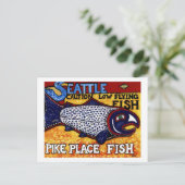 Pike Place Fish Briefkaart (Staand voorkant)