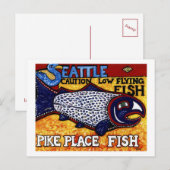 Pike Place Fish Briefkaart (Voorkant / Achterkant)