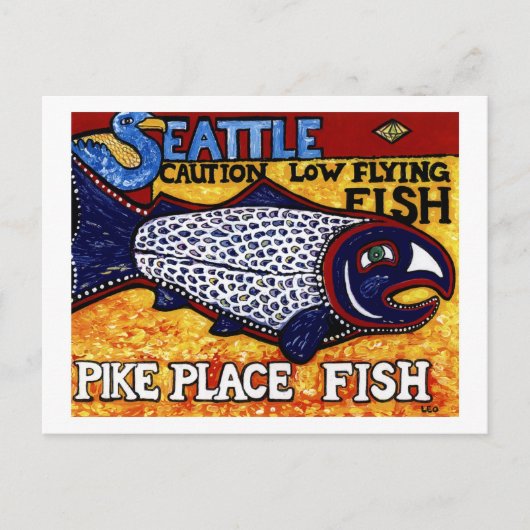 Pike Place Fish Briefkaart (Voorkant)