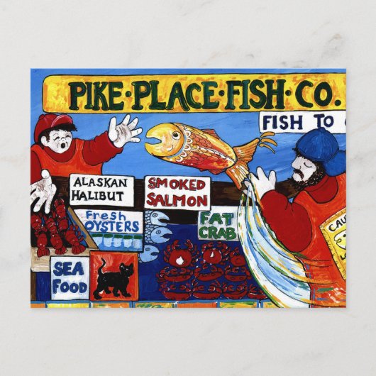 Pike Place Fish Co. Briefkaart (Voorkant)