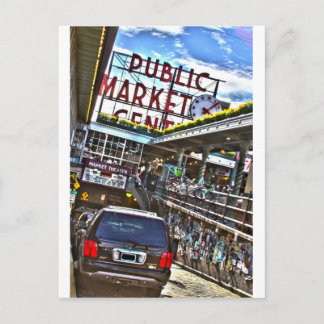 Pike Place Market Briefkaart