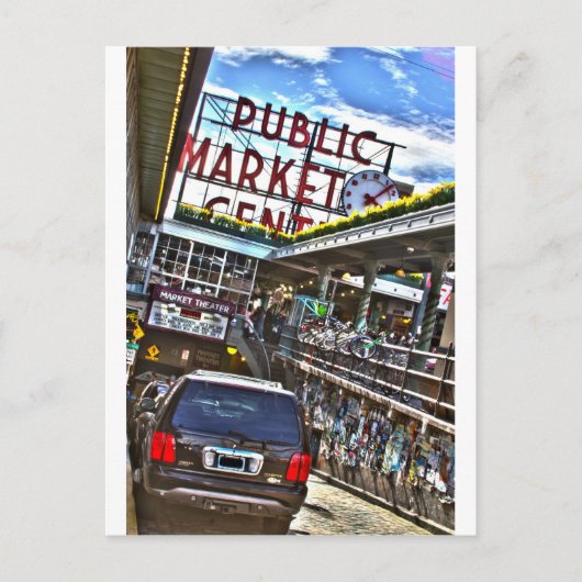 Pike Place Market Briefkaart (Voorkant)