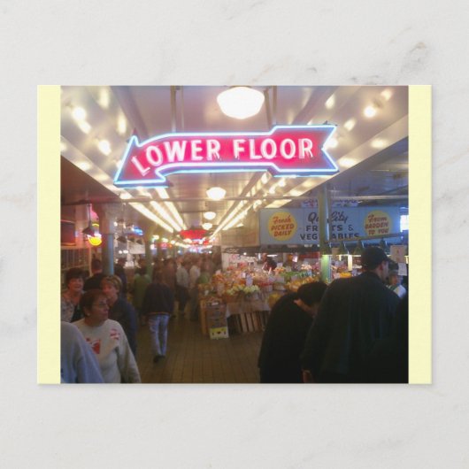 Pike Place Market Briefkaart (Voorkant)