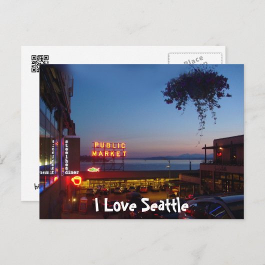 Pike Place Market Briefkaart (Voorkant / Achterkant)