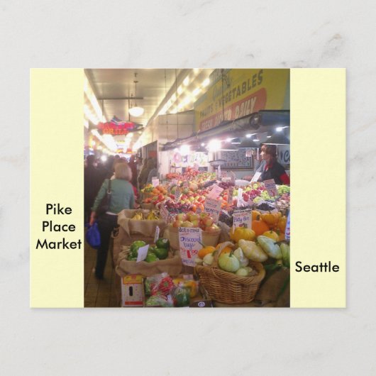 Pike Place Market Briefkaart (Voorkant)