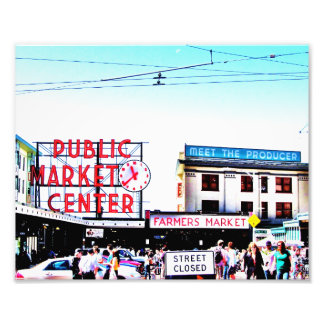 Pike Place Market Foto Afdruk