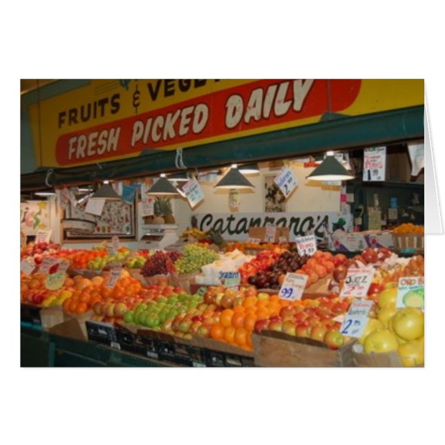 Pike Place Market Fruitstandaard (Voorkant Horizontaal)