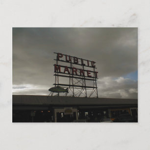 Pike Place Market in Seattle Briefkaart