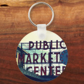 Pike Place Market in Seattle Sleutelhanger (Voorkant)