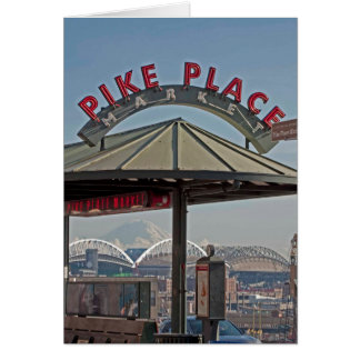 Pike Place Market Mount Rainier Frameable Art Kaar