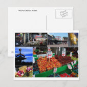 Pike Place Market, Seattle Briefkaart (Voorkant / Achterkant)