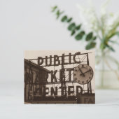Pike Place Market, Seattle briefkaart,  stijl Briefkaart (Staand voorkant)