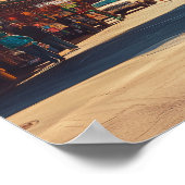 Pike Place Market Seattle Illustratie Reizen Poster (Hoek)