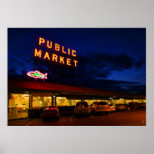 Pike Place Market, Seattle Poster (Voorkant)