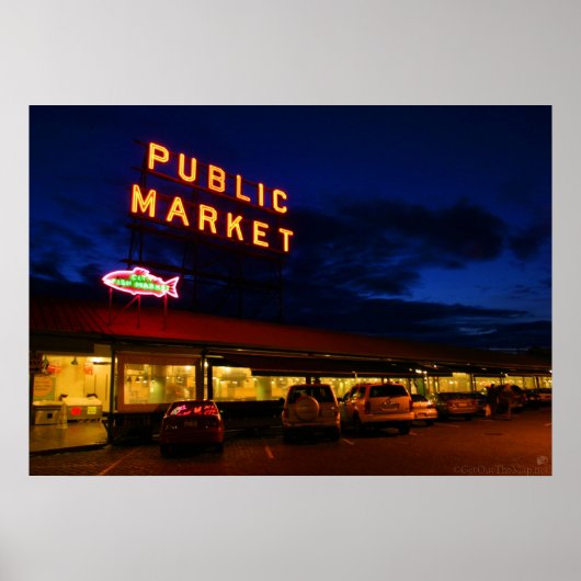 Pike Place Market, Seattle Poster (Voorkant)