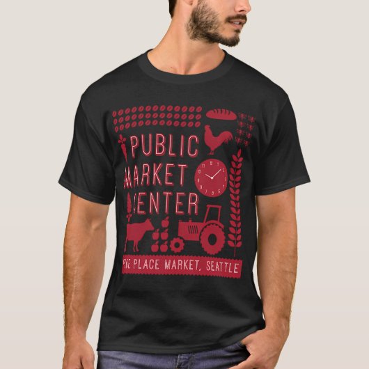 Pike Place Market - Seattle T-shirt (Voorkant)