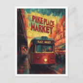 Pike Place Market Seattle Washington Verenigde Sta Briefkaart (Voorkant)