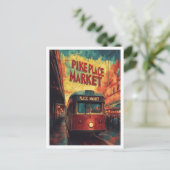 Pike Place Market Seattle Washington Verenigde Sta Briefkaart (Staand voorkant)
