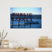 Pike Place Market & Seattle Waterfront Poster (Keuken)