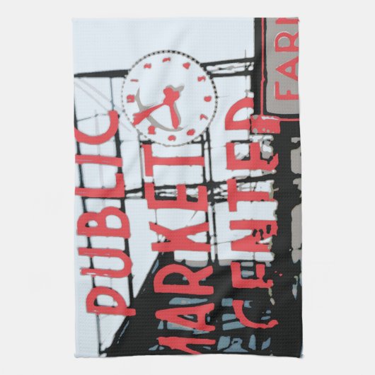 Pike Place Market Theedoek (Verticaal)