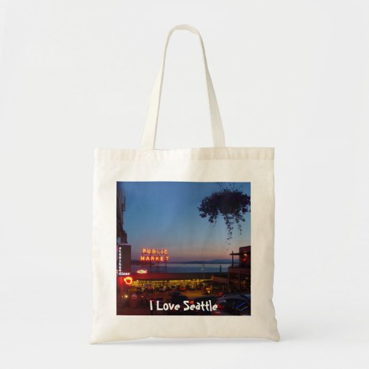 Pike Place Market Tote Bag (Voorkant)