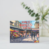 Pike Place Market VS Briefkaart (Staand voorkant)