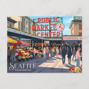 Pike Place Market VS Briefkaart