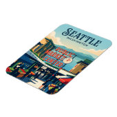 Pike Place Market Washington Magneet (Linkerzijde)
