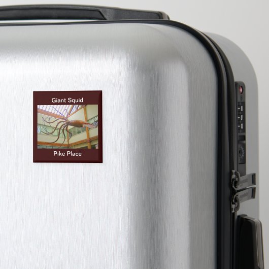 Pike Place Openbare Markt Reuzeninktvis Seattle, W Magneet (Insitu (bagage))